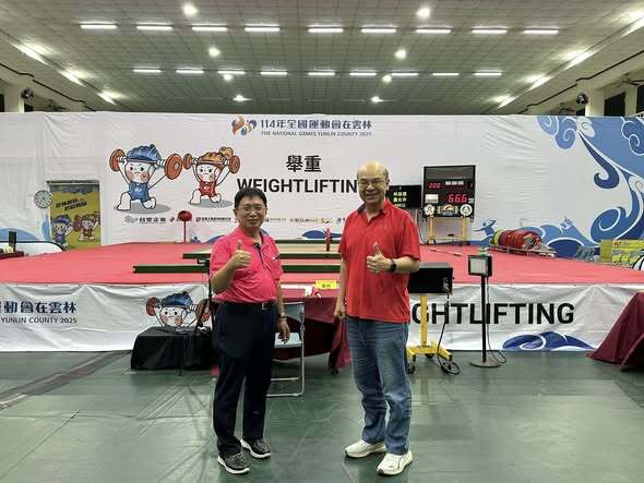 20251018正修電競直播隊來雲林斗南高中轉播全運會舉重比賽圖片